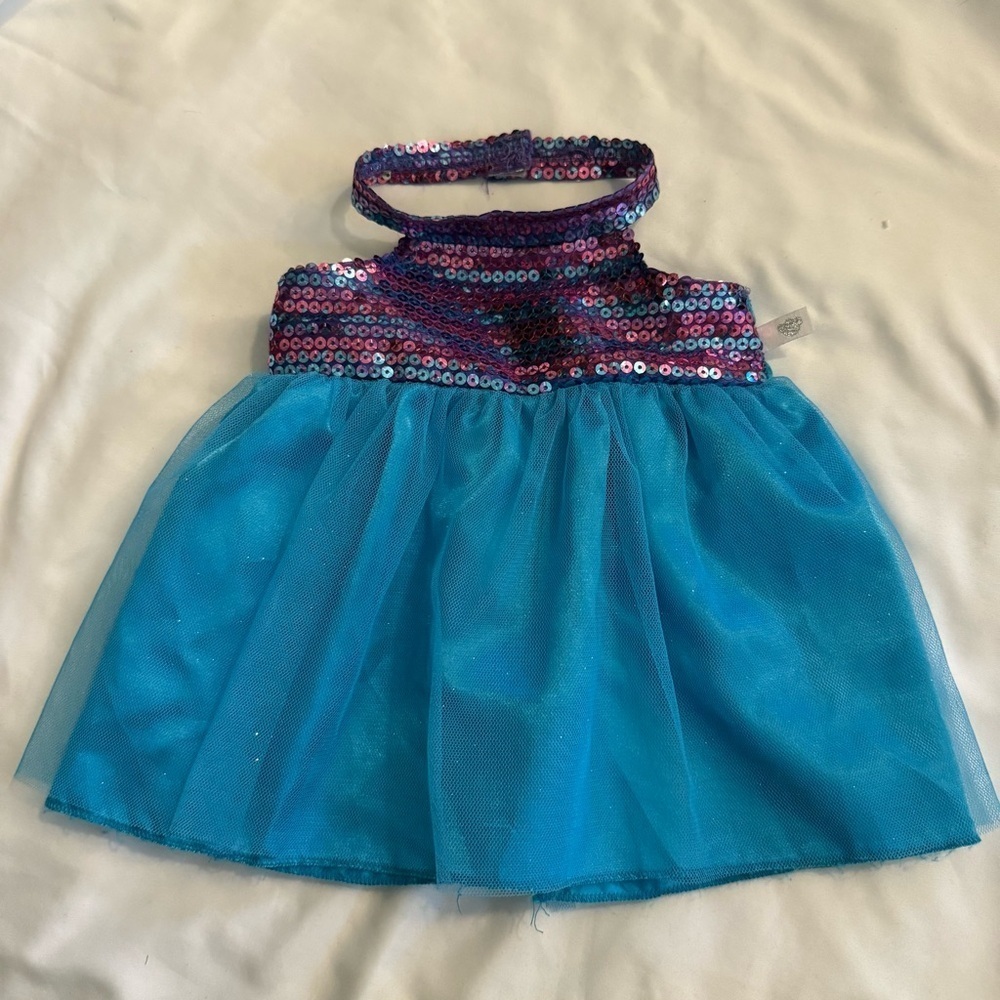 VGUC Build-A-Bear Sequin Tulle Dress